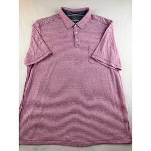 Tommy Bahama XL Purple Striped Polo Shirt Short Sleeve Mens Casual‎ Top
